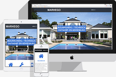 Webdesign Marhego nieuwbouw en verbouw