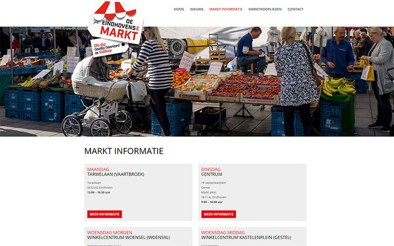 De Eindhovense Markt weekmarkten informatie