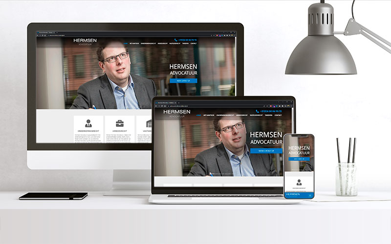 Website Hermsen Advocatuur