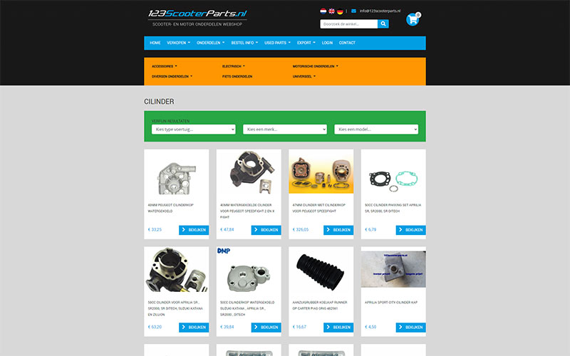 123ScooterParts webshop